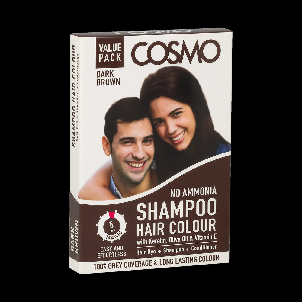 2PCS VALUE PACK DARK BROWN COLOUR SHAMPOO - 50ML