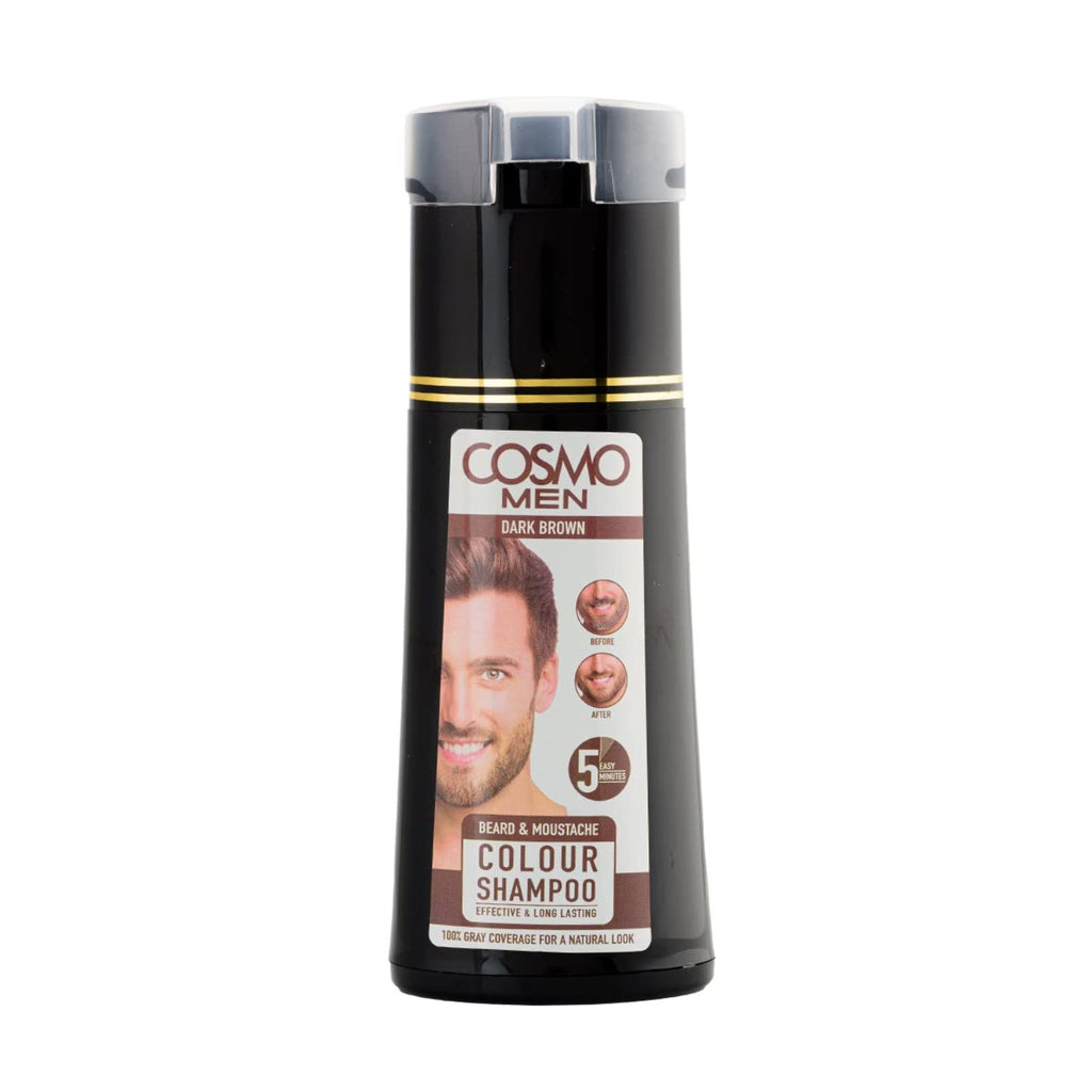 BEARD COLOUR SHAMPOO 180ML DARK BROWN CosmoCosmeticsPakistan