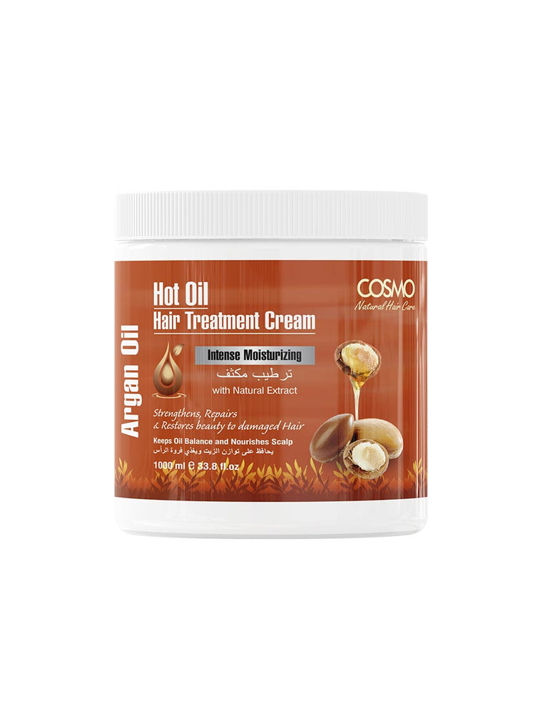 HOT OIL HAIR TREATMENT CREAM ARGAN OIL