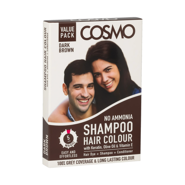 2PCS VALUE PACK DARK BROWN COLOUR SHAMPOO - 50ML