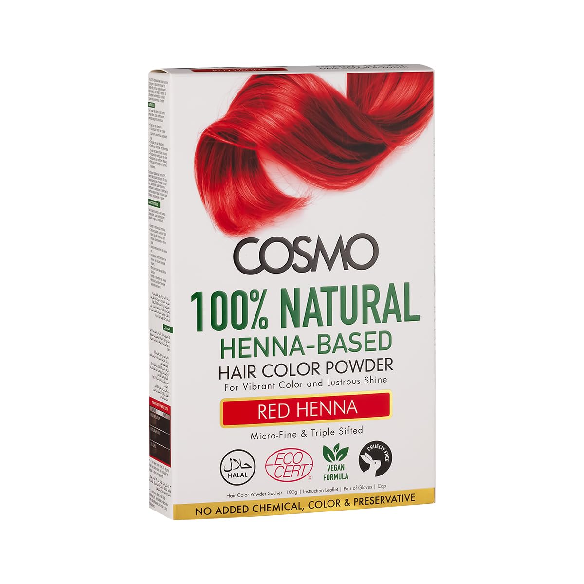 HAIR COLOR RED HENNA KIT (COSMO SERIES)