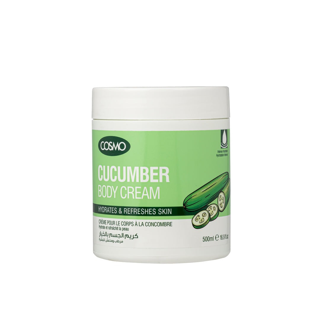 CUCUMBER BODY CREAM 500ML (COSMO SERIES)