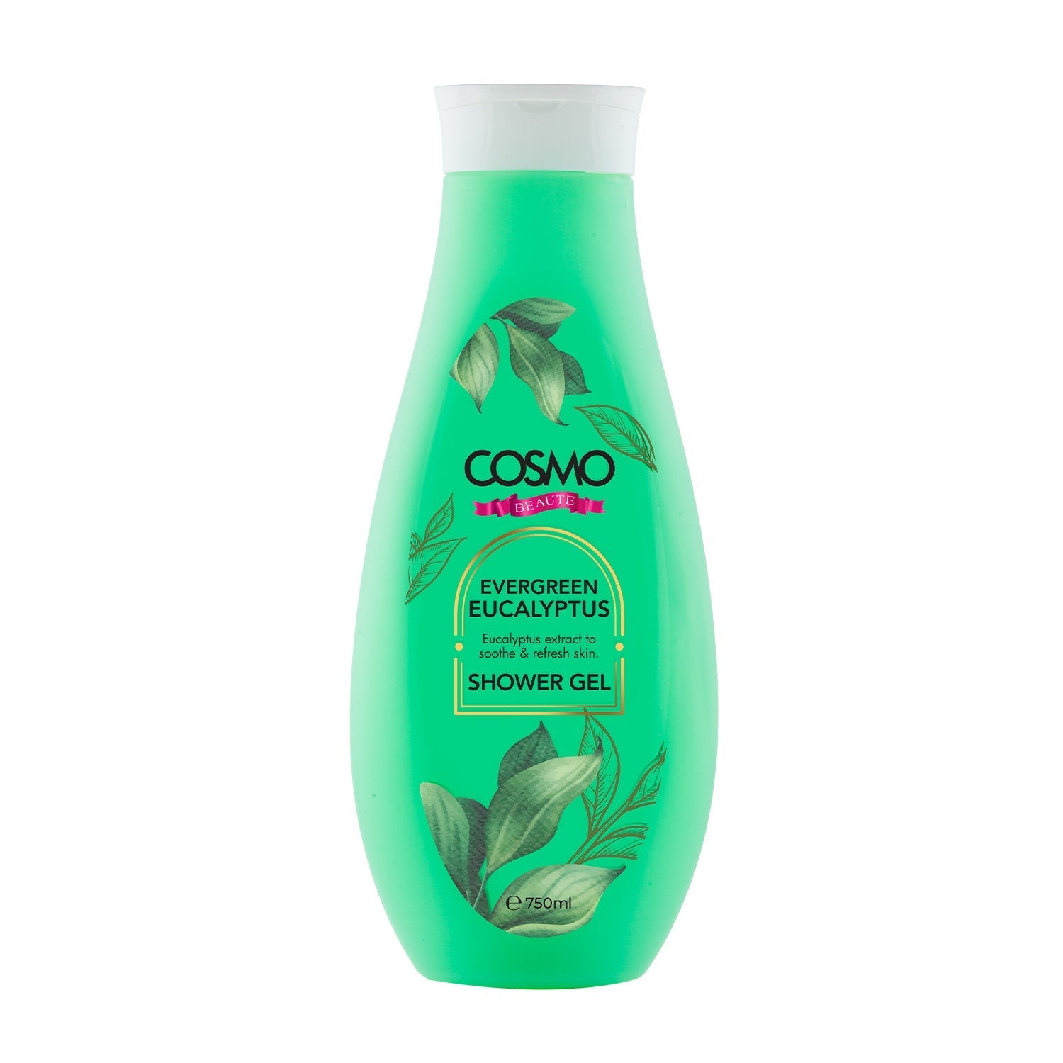 COSMO BEAUTE EVERGREEN EUCALYPTUS SHOWER GEL 750 ML