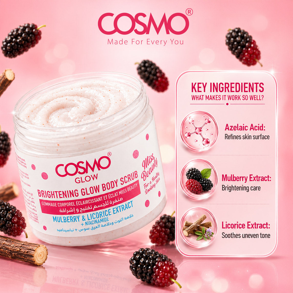 Cosmo Glow - Brightening GLow Body Scrub