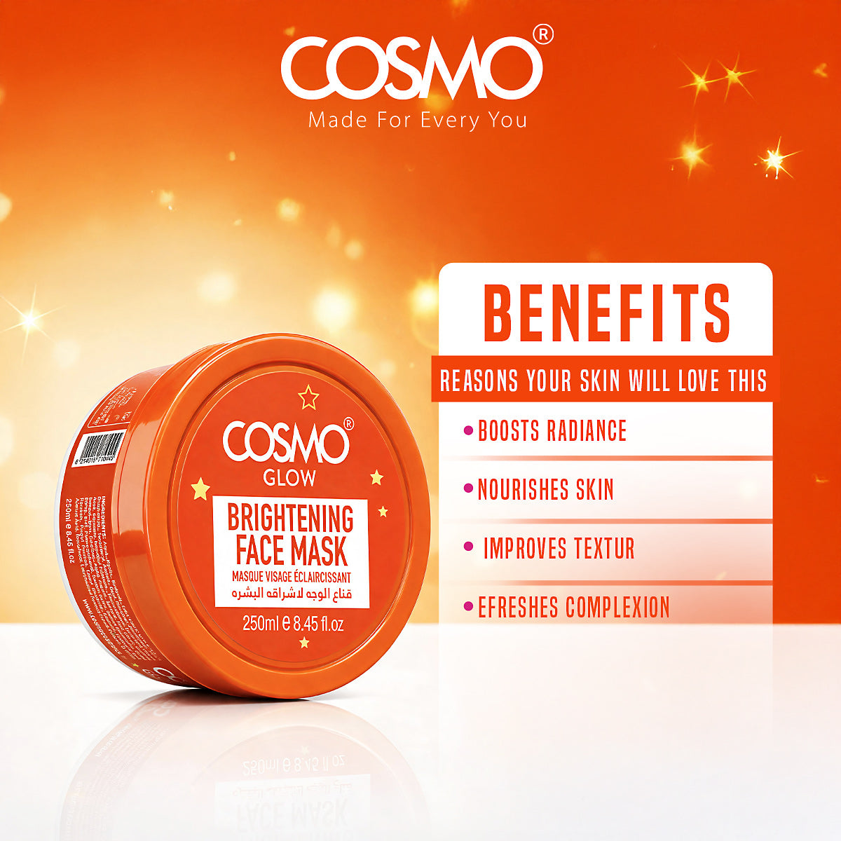 Cosmo Glow - Oh Carrot Brightening Face Mask