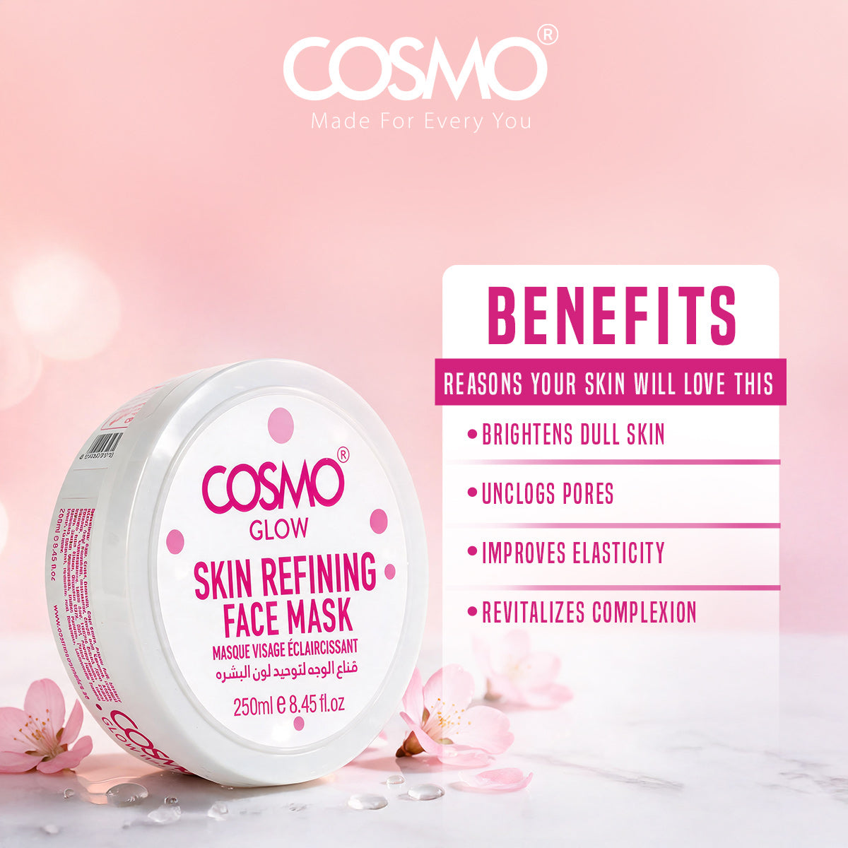 Cosmo Glow - Skin Refining Face Mask