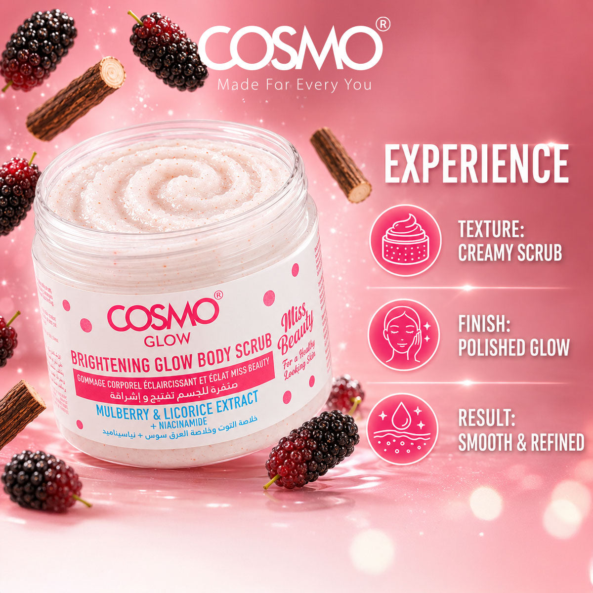 Cosmo Glow - Brightening GLow Body Scrub