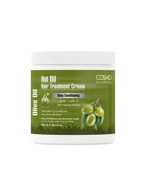 HOT OIL HAIR TREATMENT CREAM OLIVE  OIL