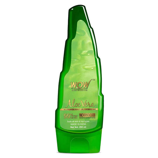 Aloe Vera Gel For Face, Skin And Hair - For Both Men And Women ( No Parabens, Mineral Oils, Silicones, Color & Synthetic Fragrances )