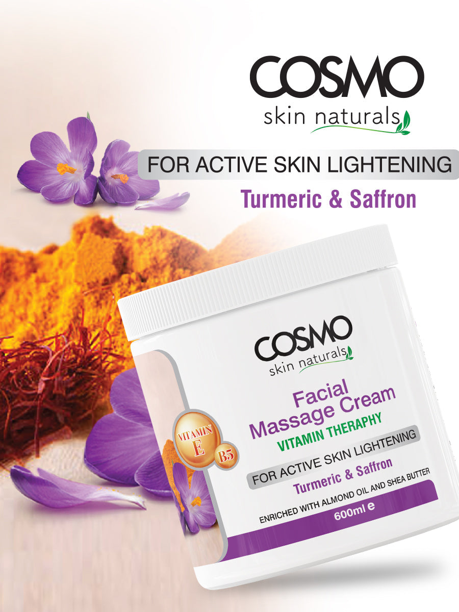 TURMERIC SAFFRON FACIAL MASSAGE CREAM CosmoCosmeticsPakistan